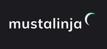 Mustalinja – Moontalk Oy logo
